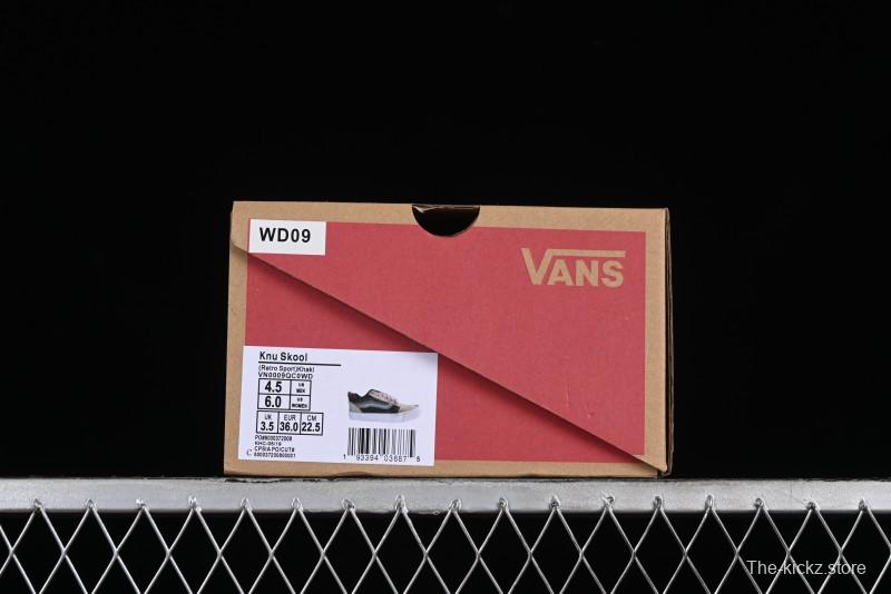 Vans Classics Knu Skool Desert Gray Green Chunky Tongue Bread Shoes - VN0007QC0WD