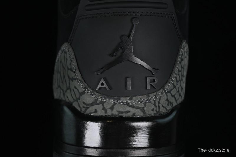 Nike Air Jordan 3 Retro Sneakers in Black with Elephant Print - CK9246-168