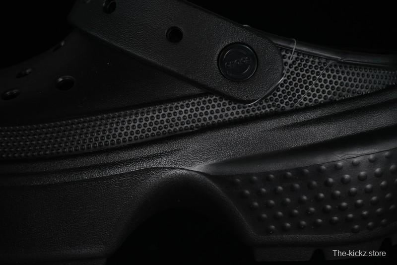 Crocs Classic Clog Retro Beach Sandals with Adjustable Heel Strap and Thick Sole - B.D4