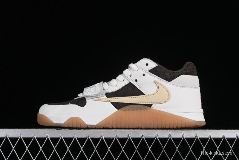 Nike Travis Scott x Jordan Jumpman Jack TR "University Red" Basketball Shoes with Magic Strap - FZ8117-100