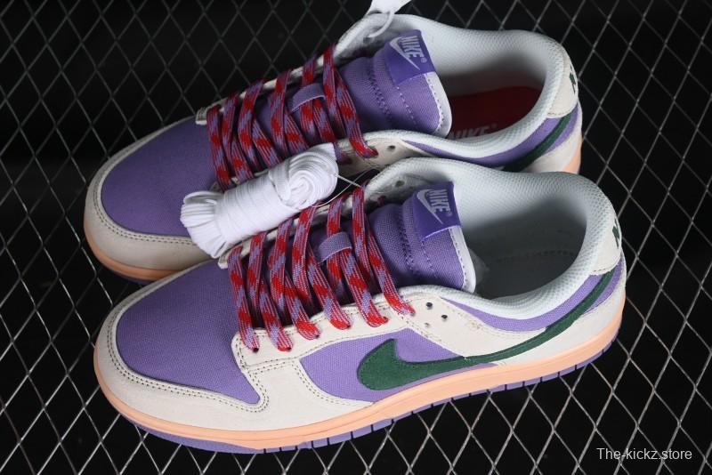 Nike SB Dunk Low Casual Skateboarding Shoes in Purple with Black Swoosh - HF5030-030