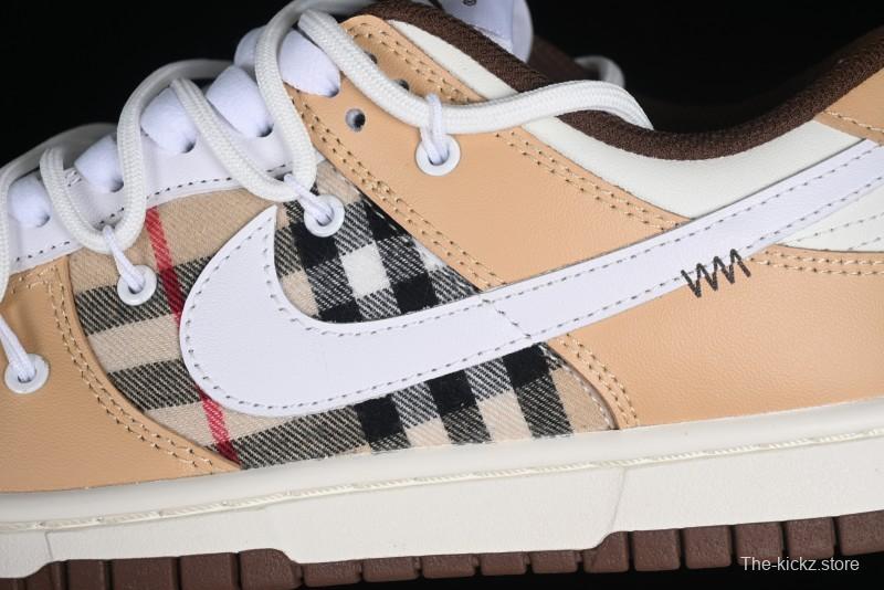 Nike Dunk Low Plaid Variation Retro SB Lace-Up Low-Top Casual Sneakers - DD1503-124