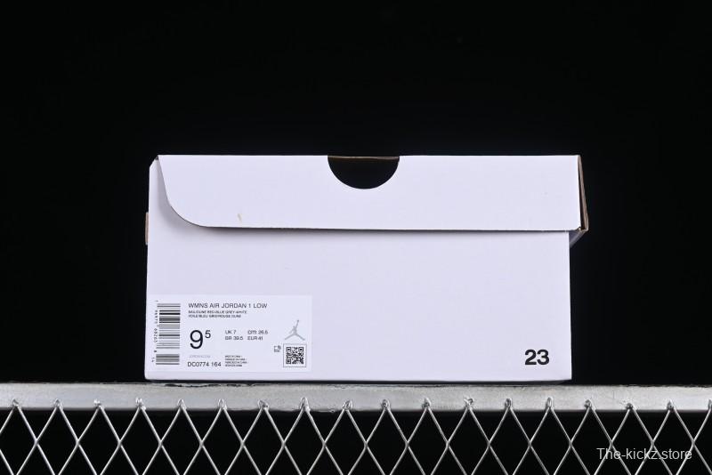 Nike Air Jordan 1 Low AJ1 White Blue Red Toe Casual Sneakers - DC0774-164