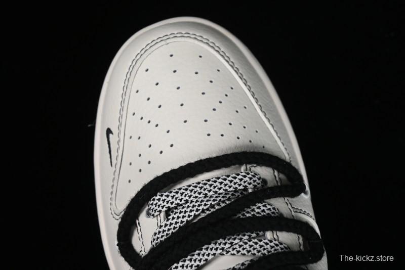 Nike SB Dunk Low Carhartt Collaboration - Strap Black Hook Anniversary High-End Custom Low-Top Casual Skate Shoes - SJ2068-265