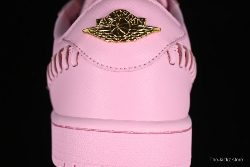 Nike Air Jordan 1 Low "Method of Make" Casual Sneakers with Woven Detailing - FN5032-600