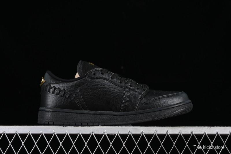 Nike Air Jordan 1 Low "Method of Make" Casual Sneakers with Woven Design - FN5032-007