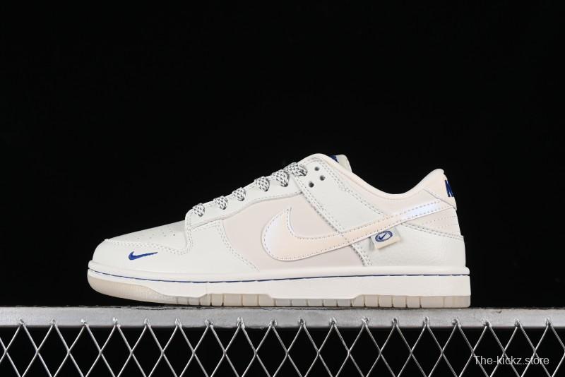 Nike SB Dunk Low White Pearl Anniversary High-End Custom Low-Top Casual Skate Shoes - XB3802-346