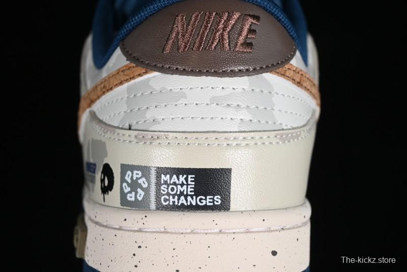 Nike SB Dunk Low Panda Prank Pioneer Knight Survival Beige Brown SB Strap Low Top Casual Skate Shoes - DD1391-400