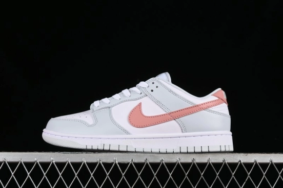 Nike SB Dunk Low White Grey Pink Skateboarding Shoes - HF0730-160