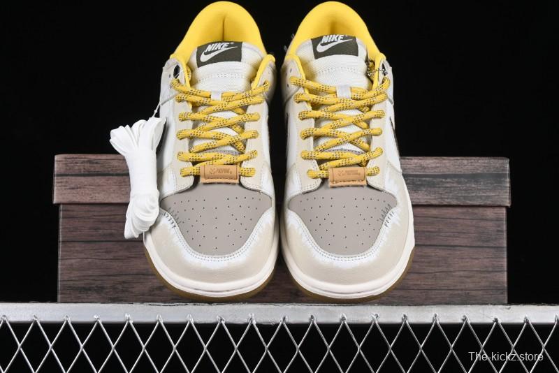 Nike Dunk Low Panda Prank Sail Era Sails Tan Brown SB Strap Low-Top Casual Skate Shoes - FV3629-371