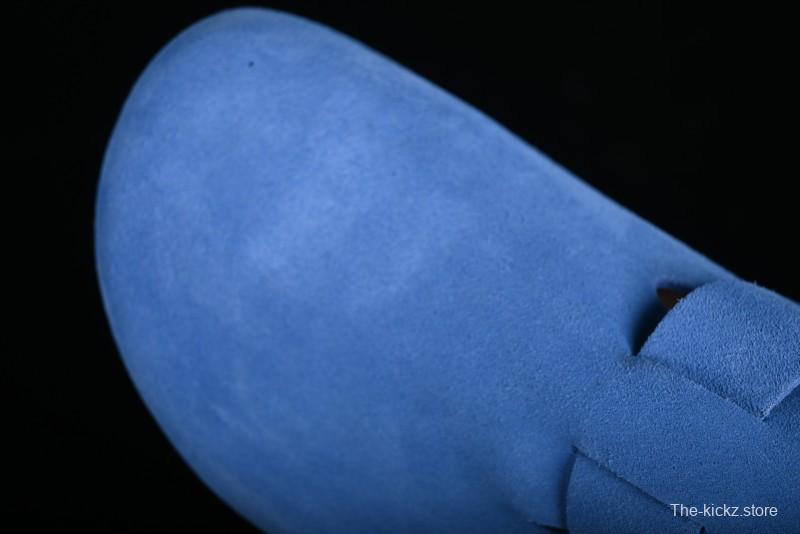 Birkenstock Arizona Soft Footbed Sandals with Suede Leather and Lambswool Lining - Original Blue