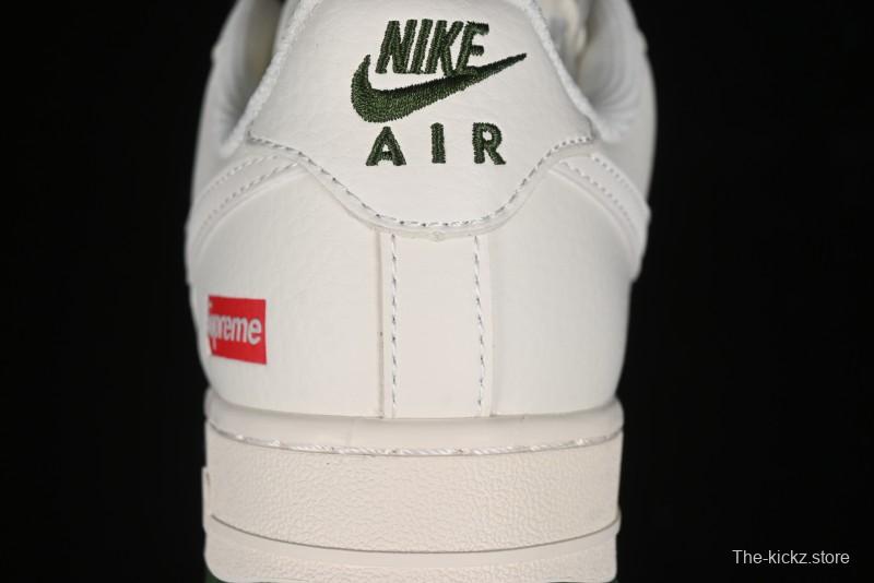 Nike Air Force 1 '07 Low Supreme Casual Sneakers in Beige Red Green - XZ6188-009