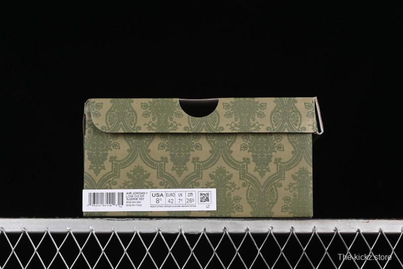 Nike Travis Scott x Fragment Design x Air Jordan 1 Low OG SP AJ1 Retro Sneakers - SJ2068-107