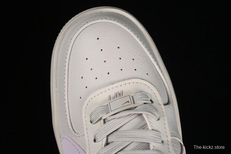 Nike Air Force 1 PLT AF ORM Triple White Low Top Casual Sneakers - DJ9946-108