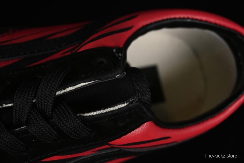 Vans Knu Skool High Street American Retro Canvas Skate Shoes in Black Red - VN0009BCRTU