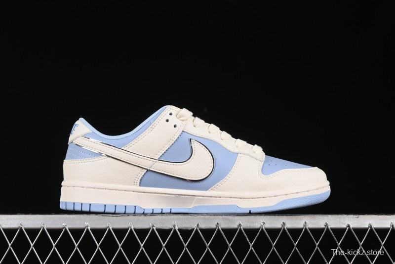 Nike SB Dunk Low Burberry Collaboration - Bondi Blue Anniversary High-End Custom Low-Top Casual Sneakers - BB5252-601