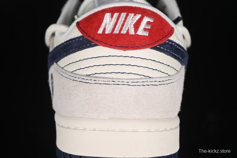 Nike SB Dunk Low BAPE Collaboration - Strap Blue Swoosh Anniversary Customized Low-Top Casual Sneakers SJ2068-298