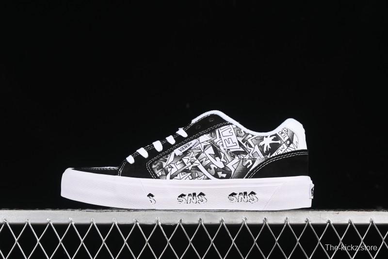 Vans Classics Knu Skool Retro Skate Shoes with Enlarged Toe and Thickened Tongue - VN000CZWBHJ