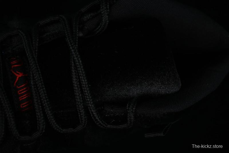 Nike Air Jordan 11 Retro "Bred Velvet" Basketball Shoes with Velvet Overlay - DB5457-061