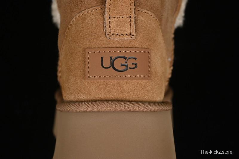 UGG Classic Mini II Shearling Lined Mini Boots with Pom Pom Detail - 1116109