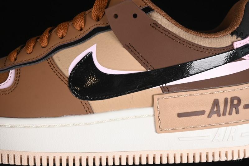 Nike Air Force 1 Shadow Low-Top Sneakers with Lightweight EVA Midsole and Anti-Slip RB Rubber Outsole - DZ1847-200