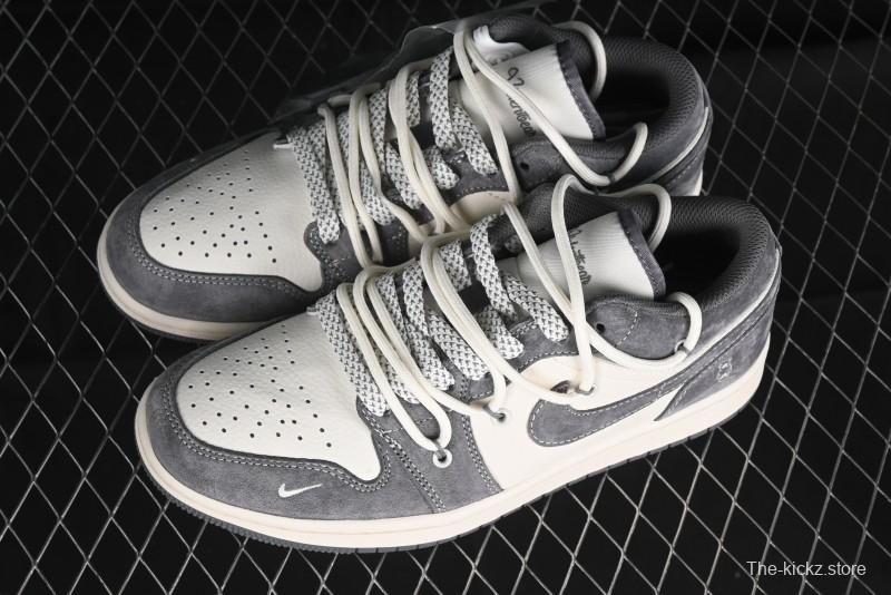 Nike Air Jordan 1 Low Retro Basketball Shoes with Custom Bear Collaboration - SJ9950-018