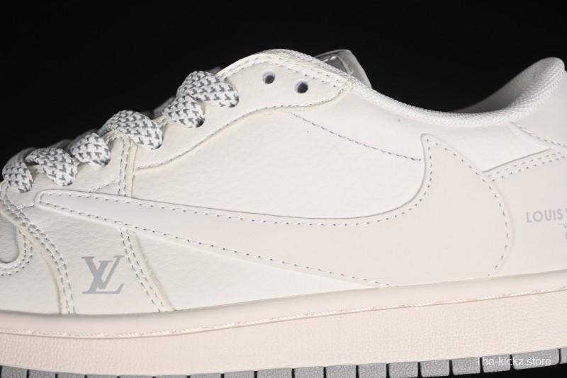 Nike Travis Scott x Fragment Design x Air Jordan 1 Low OG SP AJ1 LV Collaboration - XZ1268-002