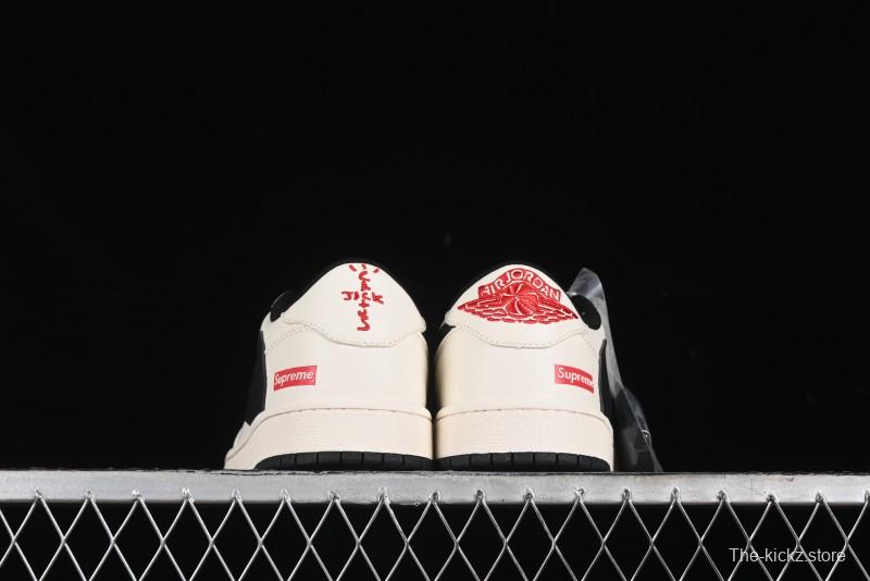Nike Travis Scott x Fragment Design x Air Jordan 1 Low OG SP AJ1 Supreme Collaboration - LJ5188-023