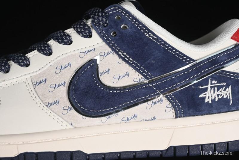 Nike SB Dunk Low Stussy Anniversary Edition Custom Premium Low-Top Skateboarding Shoes - XX2025-609