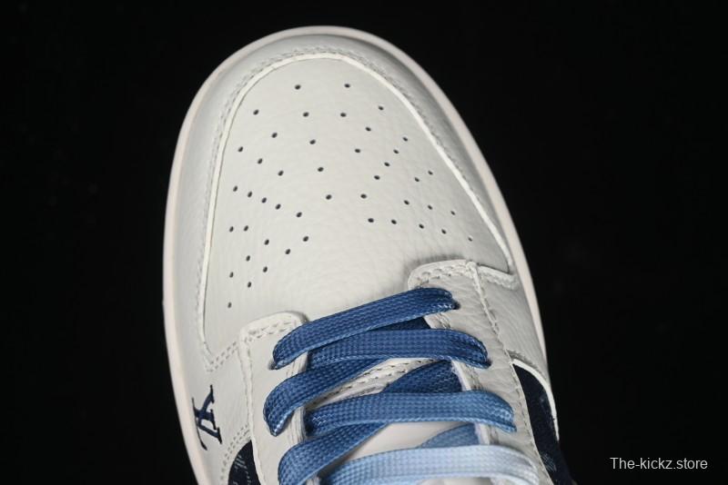 Nike SB Dunk Low LV Collaboration - Light Blue Denim Print Anniversary High-End Custom Low-Top Casual Skate Shoes - XB3802-359