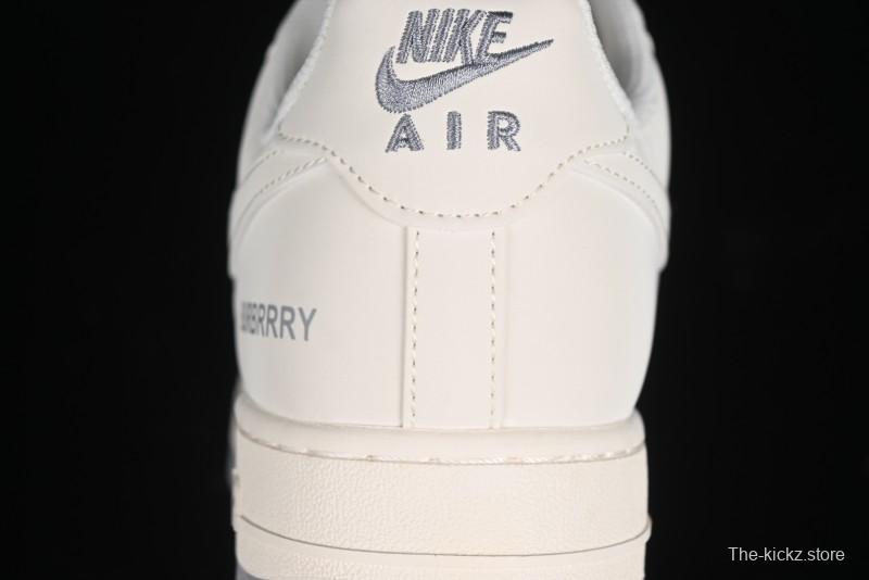 Nike Air Force 1 '07 Low Burberry Collaboration - Beige Grey Low-Top Casual Sneakers - BB8588-225