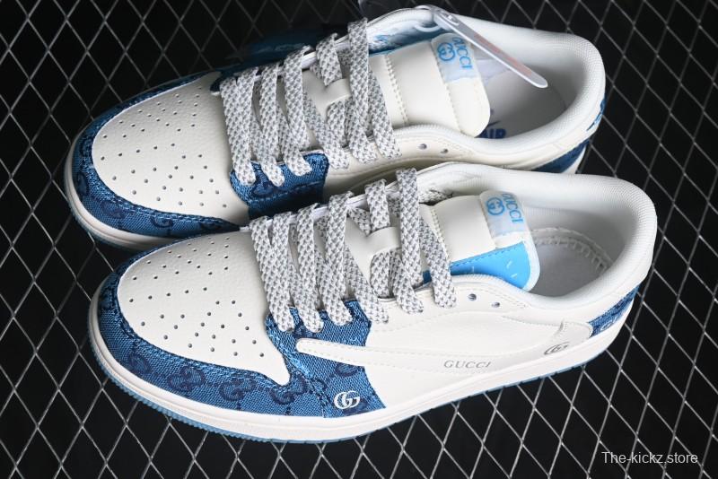 Nike Travis Scott x Fragment Design x Air Jordan 1 Low OG SP AJ1 Retro Sneakers - XZ1658-001