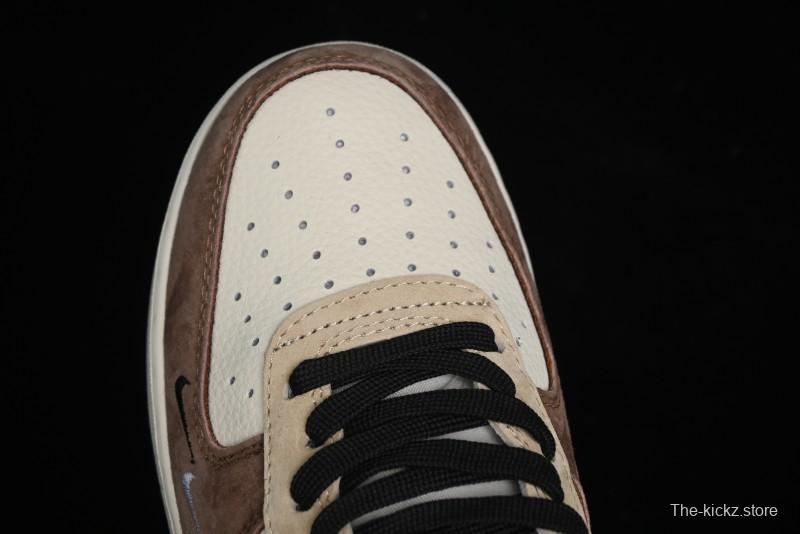 Nike Air Force 1 '07 Low The North Face x Stussy Collaboration - Black Brown Coffee Casual Sneakers - KK1988-018