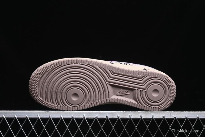 Nike Air Force 1 '07 Low Purple Taro Demon Casual Sneakers - ZB2121-301