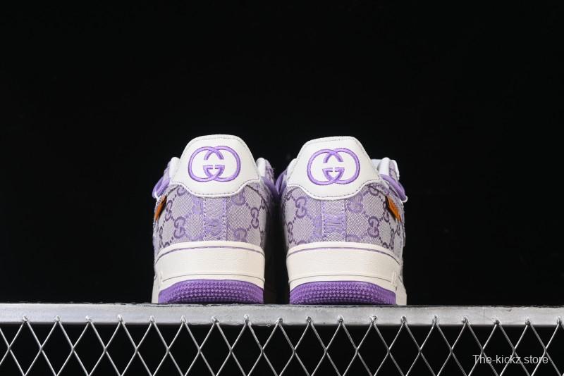 Nike Air Force 1 '07 Low x Gucci Pink Lace-Up Casual Sneakers - BD7700-022