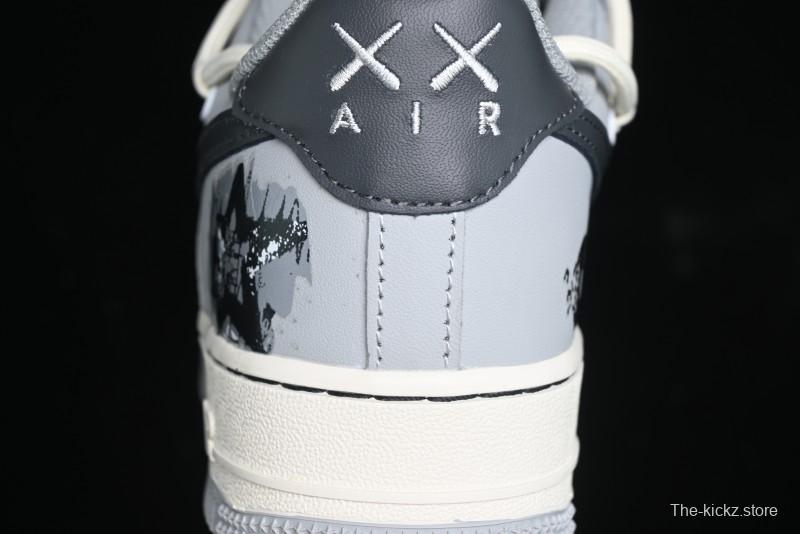 Nike Air Force 1 Low "Vinyl" Casual Sneakers with Lace-Up Design - KS6896-666