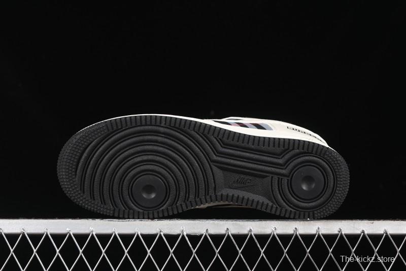 Nike Air Force 1 '07 Low Burberry Collaboration - White Black Check Low-Top Casual Sneakers - DF0180-005