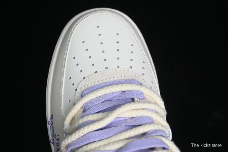 Nike Air Force 1 Low Kuromi Casual Sneakers with Lace-Up Design - BD7701-220