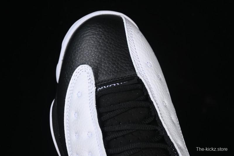 Nike Air Jordan 13 Retro Basketball Shoes in Black/White - 414571-104