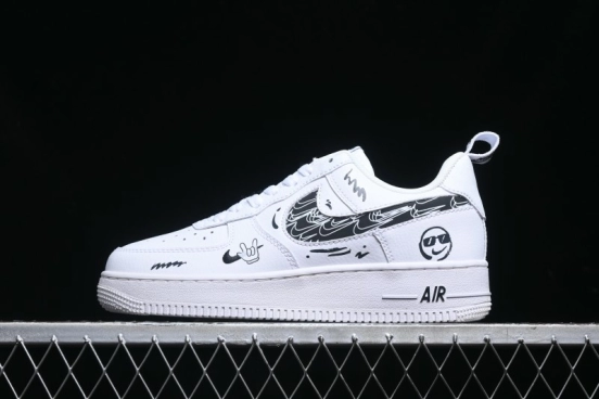 Nike Air Force 1 '07 Low "Smiley Face" Casual Sneakers - FB8971-020