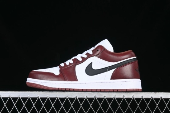 Nike Air Jordan 1 Low AJ1 White University Red Casual Sneakers - HF3148-102