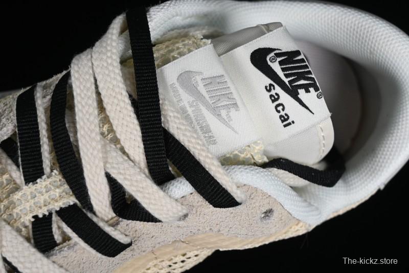 Nike Sacai VaporWaffle 3.0 Deconstructed Sneakers with Overlapping Swoosh and Dual Tongue - CV1363-101