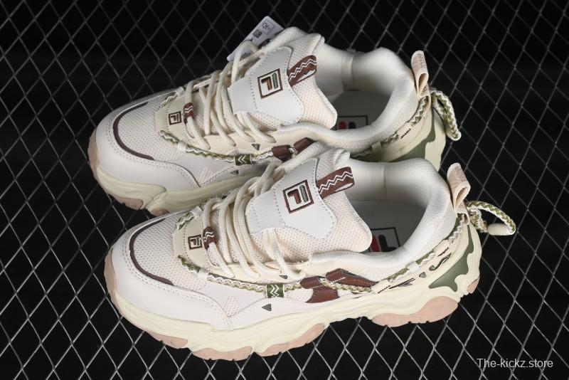 Fila Fusion Retro Mars Running Shoes with Lace-Up Design and Cushioned EVA Midsole - F12W432101FTP