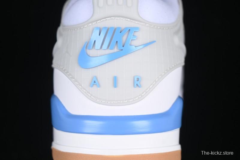 Nike Air Jordan 4 Remastered Retro Sneakers in White Blue - FQ7939-104