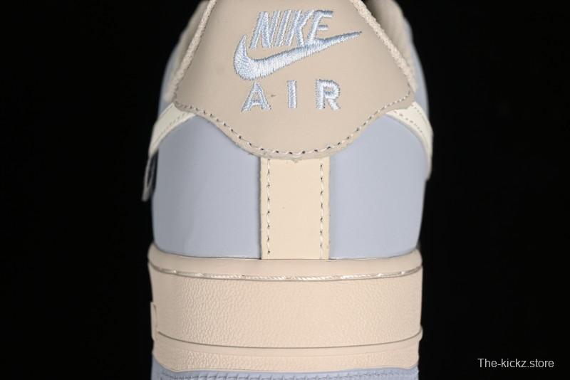 Nike Air Force 1 '07 Low Casual Sneakers in Ancient Blue with Full-Length Honeycomb Air Cushion - DB3301-199