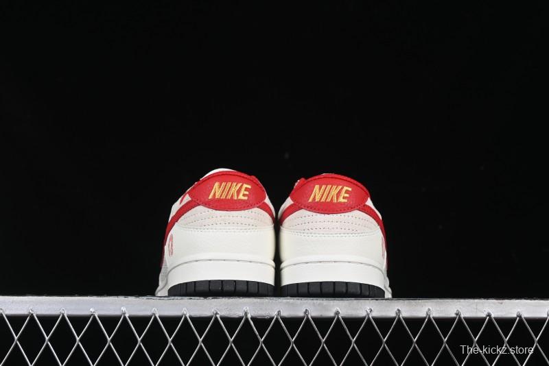 Nike SB Dunk Low Year of the Snake Limited Edition Auspicious Clouds Red Hook Anniversary Custom Low-Top Casual Skate Shoes - DJ2024-094