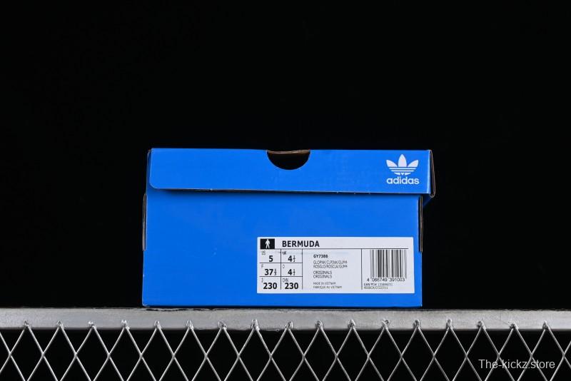 Adidas Originals Bermuda Suede Slip-Resistant Wear-Resistant Lightweight Low-Top Sneakers - GY7386