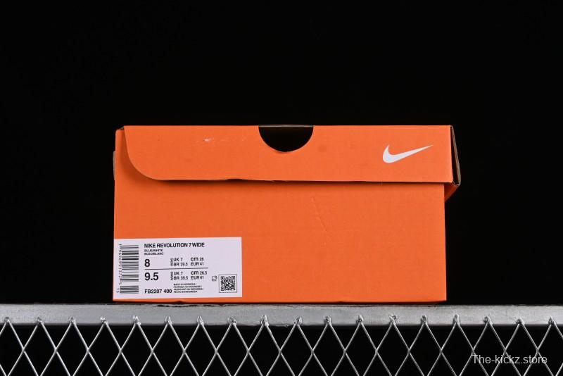 Nike Revolution 7 Wide Low-Top Running Shoes with Breathable Mesh and Durable Cushioning - FB2207-400