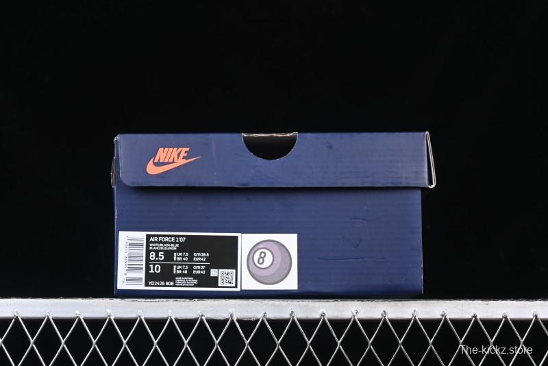 Nike Air Force 1'07 Low "Black Eight" Custom Casual Sneakers for Autumn Winter - YD2425-808