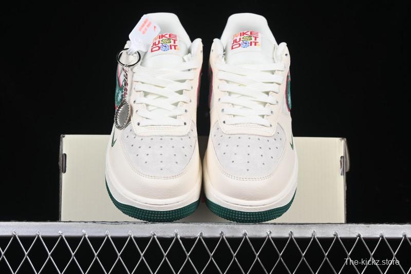 Nike Air Force 1'07 Low Just Collaboration - Christmas Tree Low-Top Casual Sneakers - DF0188-034